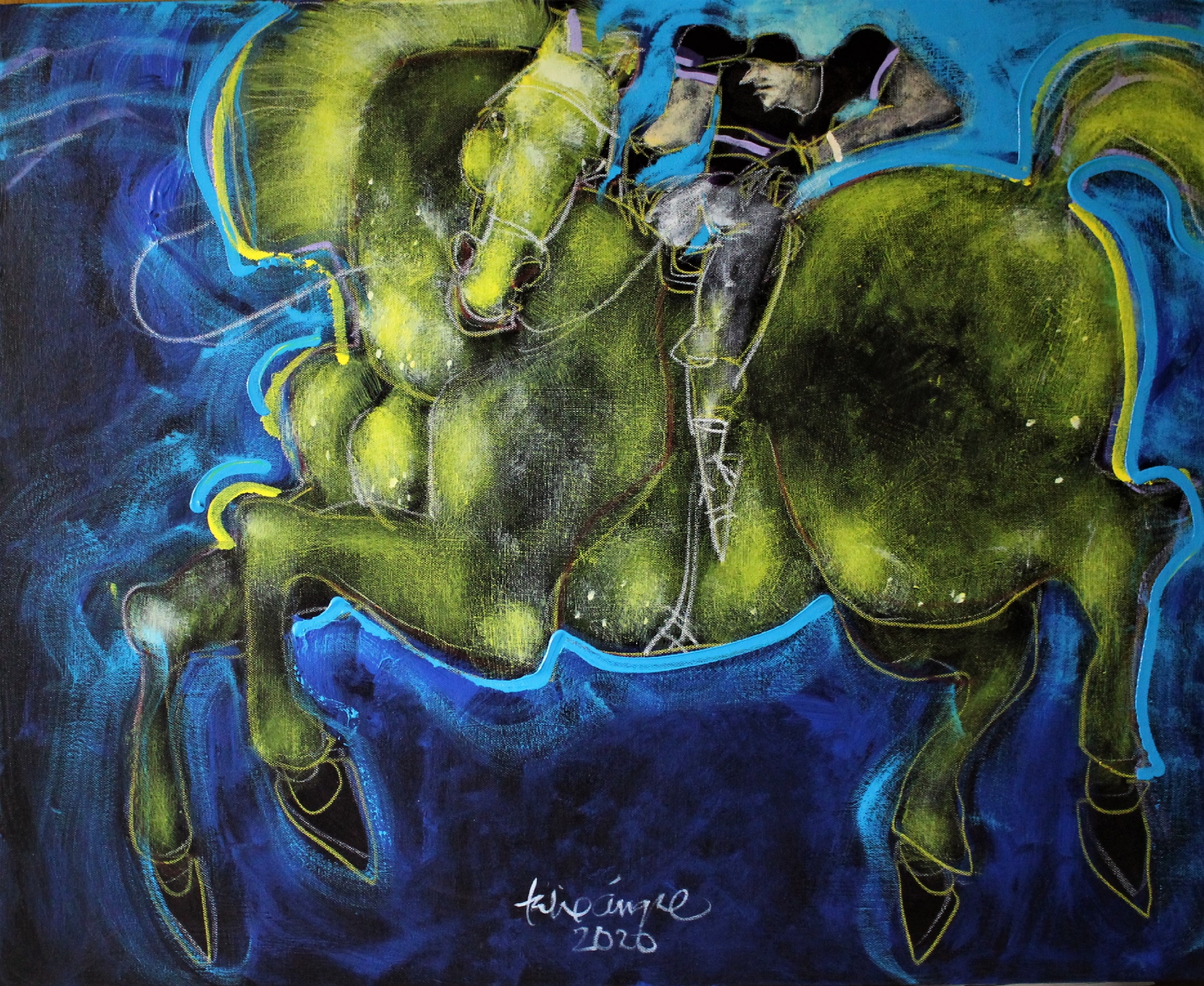 Variation In Yellow And Blue