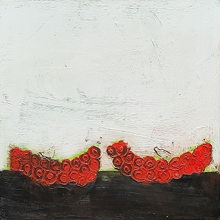 Birds On Red Circle Clusters, Studies #9