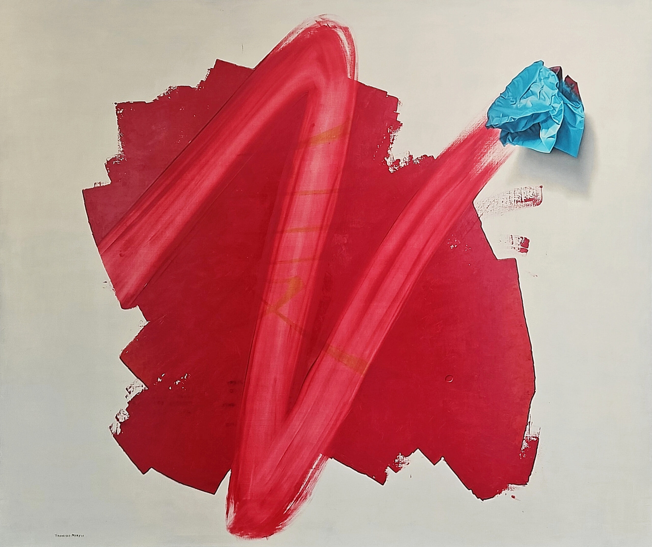 White And Red Artwork By Artist Fransisco Mery Titled Amor Oculto