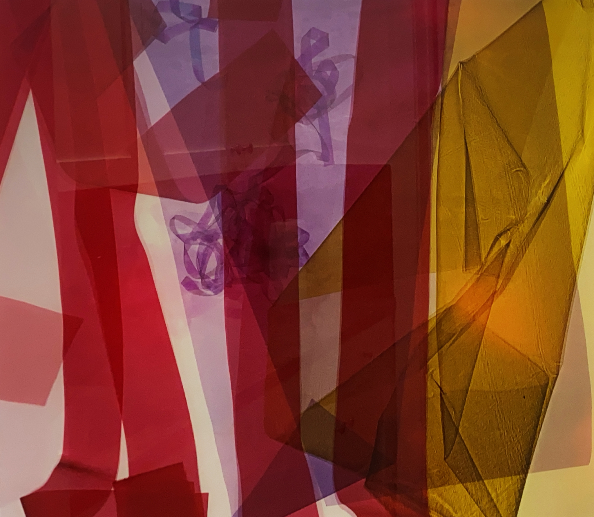 A Photograph By Artist Lorenza Panero Of A Group Of Colorful Ribbon Like Paper