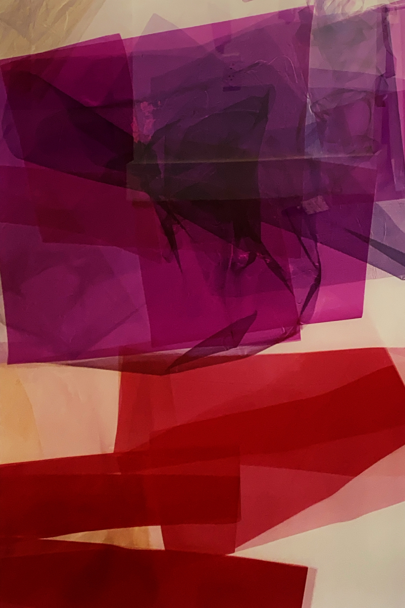 A Photograph By Lorenza Panero Of A Group Of Purple And Red Papers