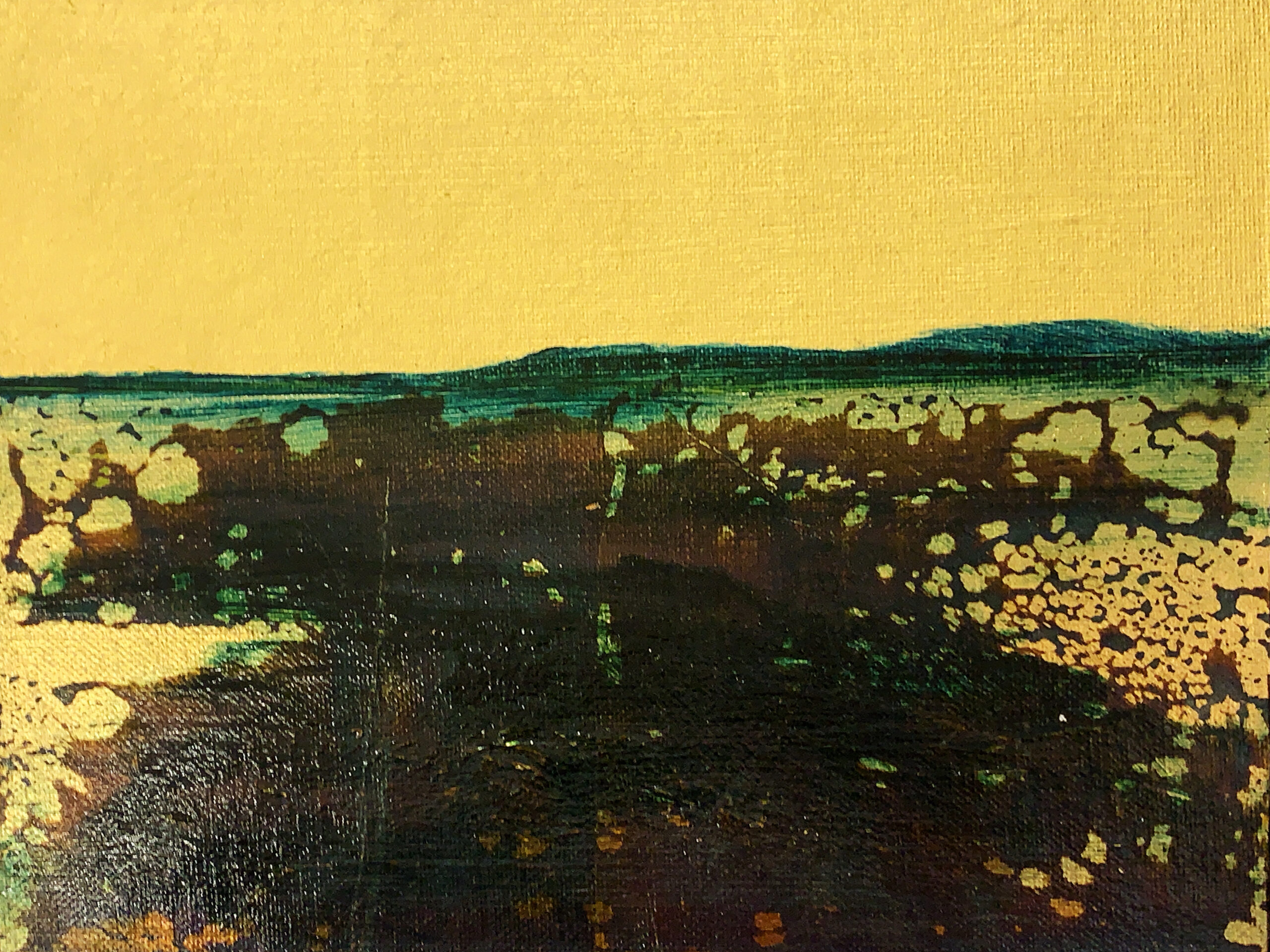 An Abstract Landscape Painting By Paul Hunter